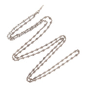 Art Nouveau Sterling Silver Chain 58"