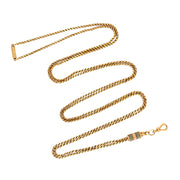 Victorian 18k Enamel Slide Chain Necklace 48"