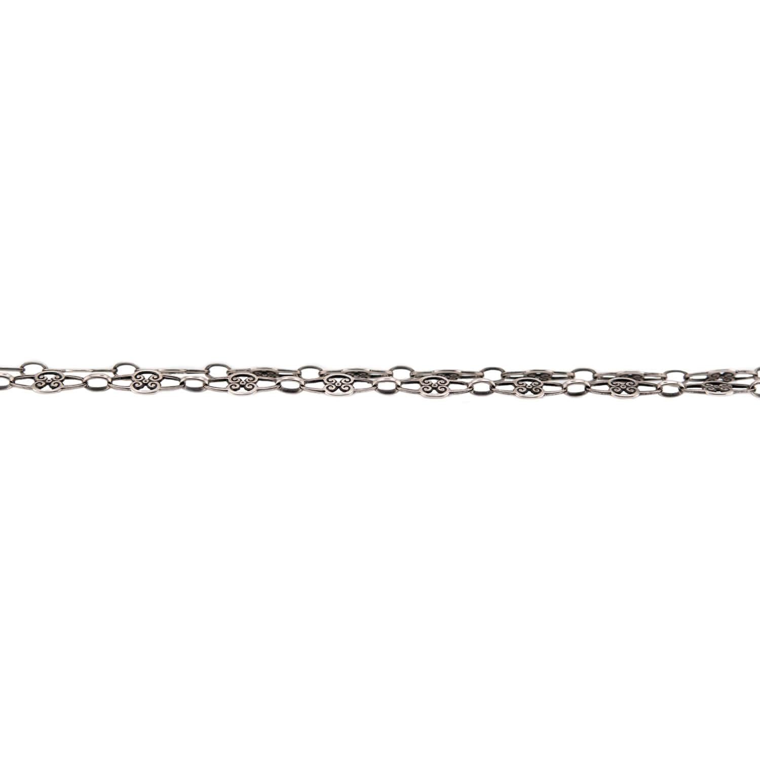 Victorian Sterling Silver Chain 60"