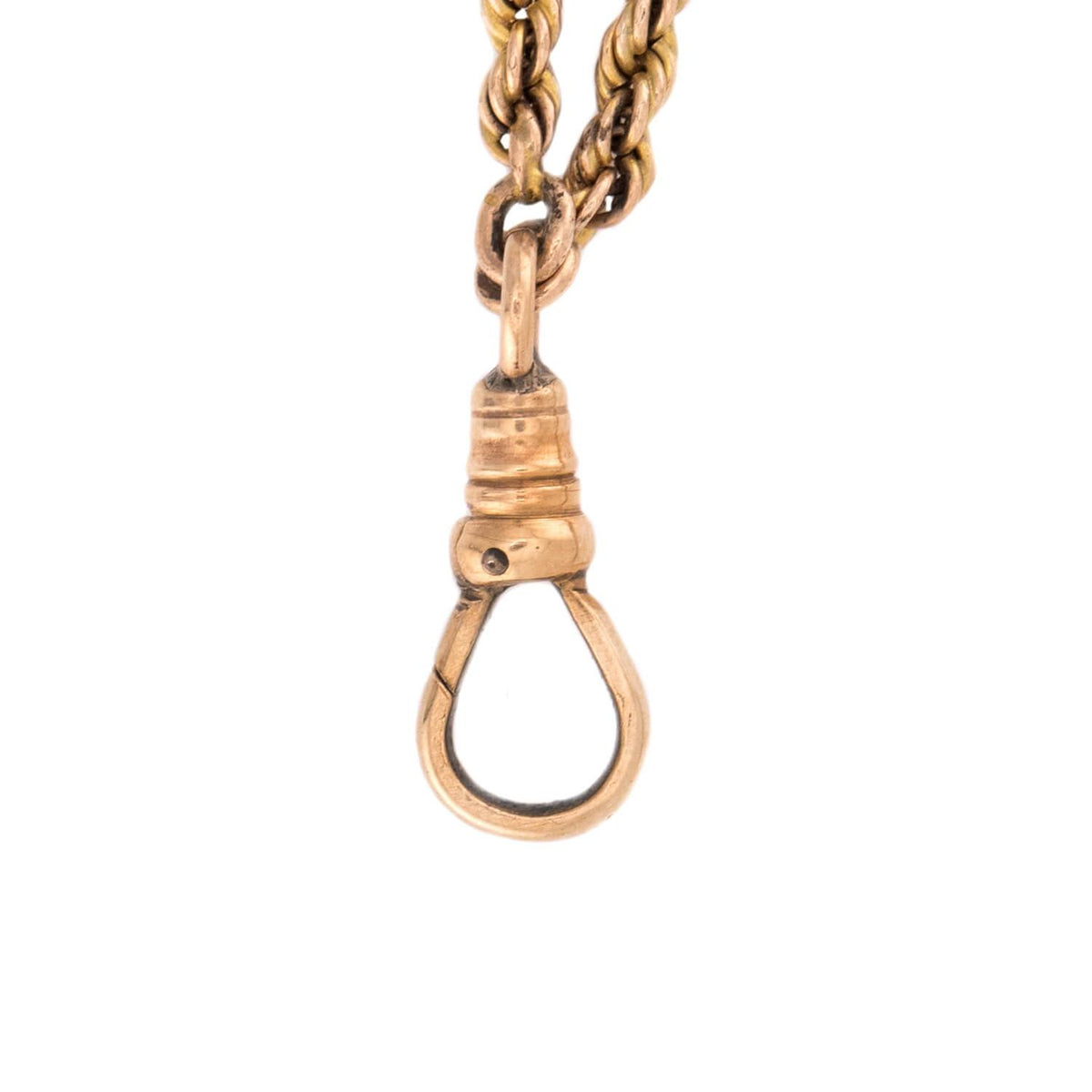 Art Nouveau Gold-Fill/14k Pearl Repoussé Slide Chain Necklace 48"