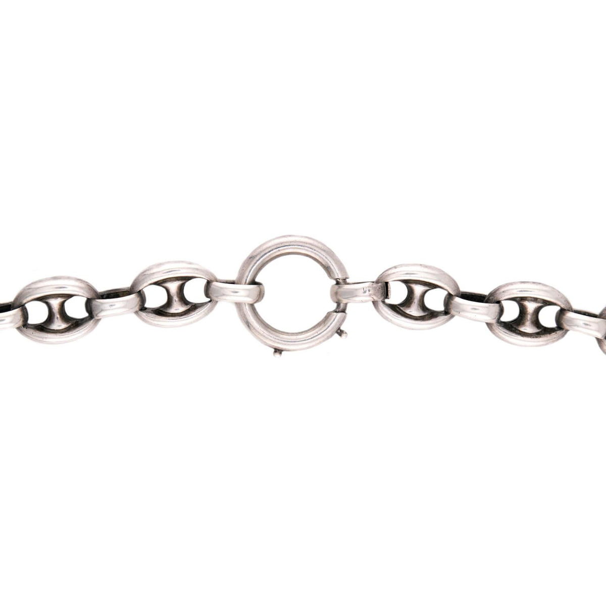 Victorian Sterling Silver "Gucci" Link Necklace