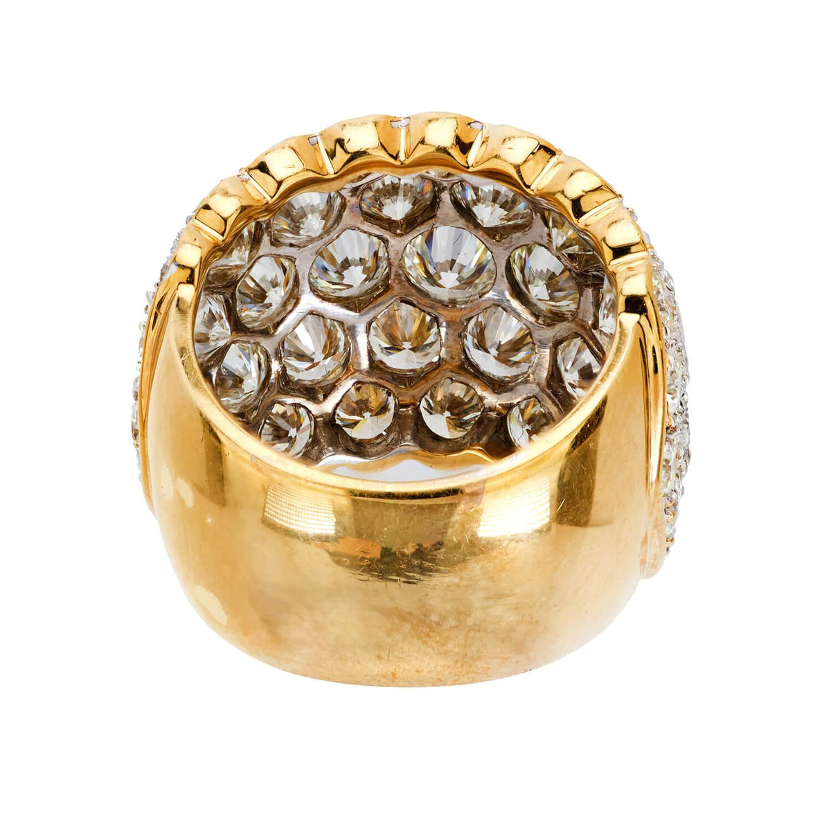 Estate 18k Diamond Cigar Band