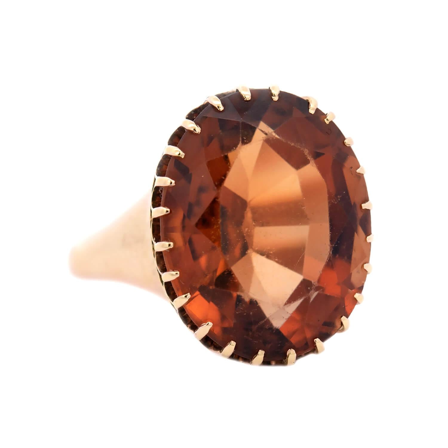 Victorian 14k Citrine Ring