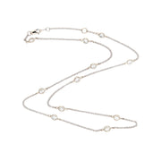Estate 14k "Diamonds-by-the-Yard" Chain Necklace
