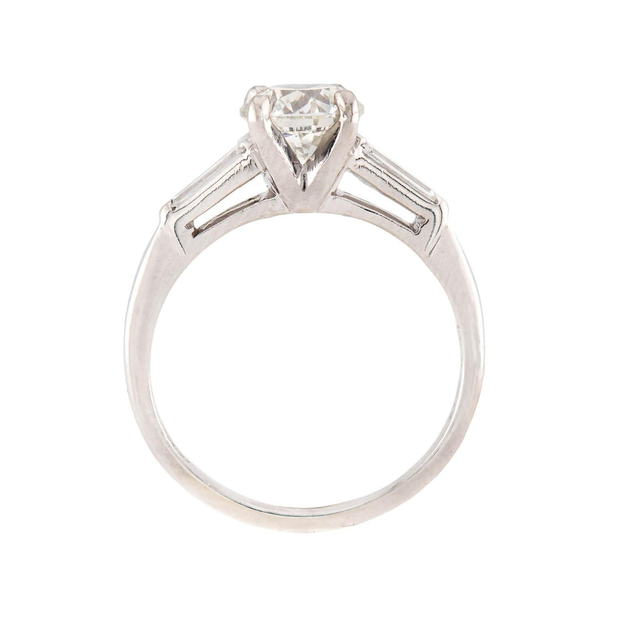 MARCUS & CO. Retro Platinum Diamond Engagement Ring 1.01ct
