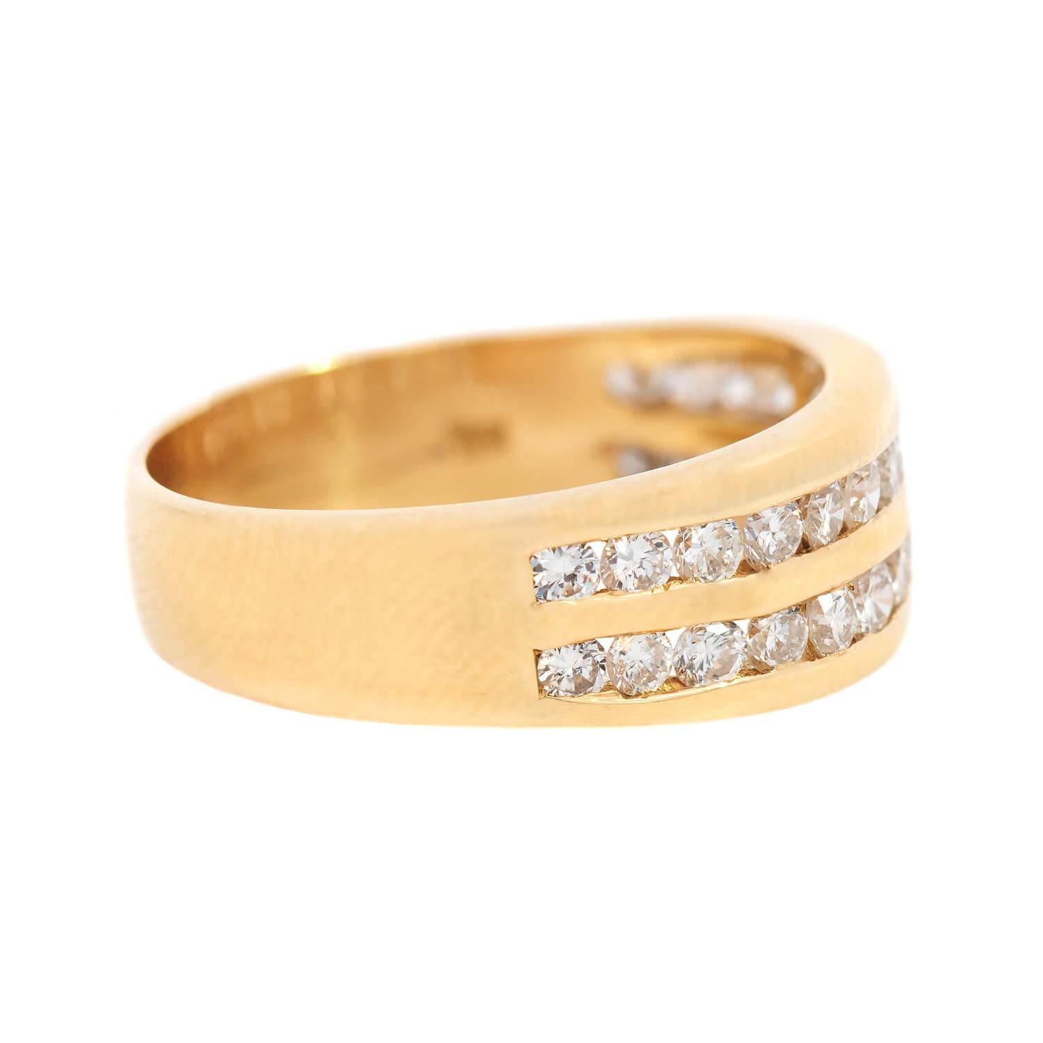 Estate 18k Diamond Band