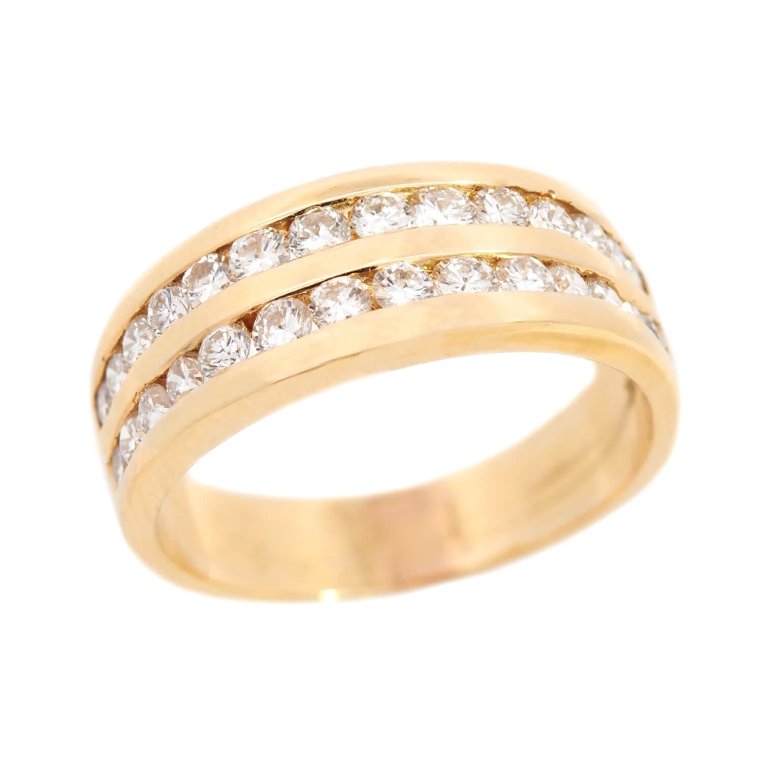 Estate 18k Diamond Band