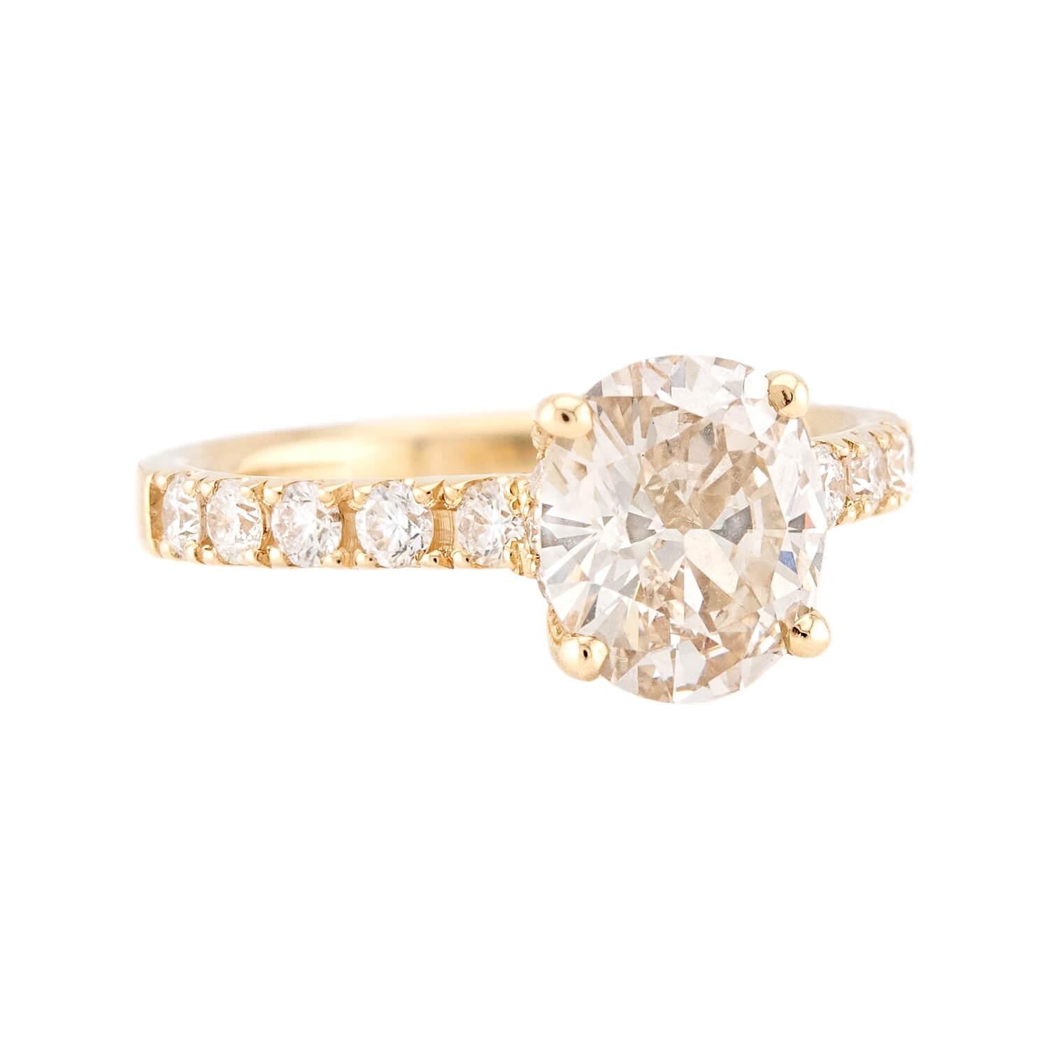 Estate 14k Diamond Engagement Ring 1.86ct