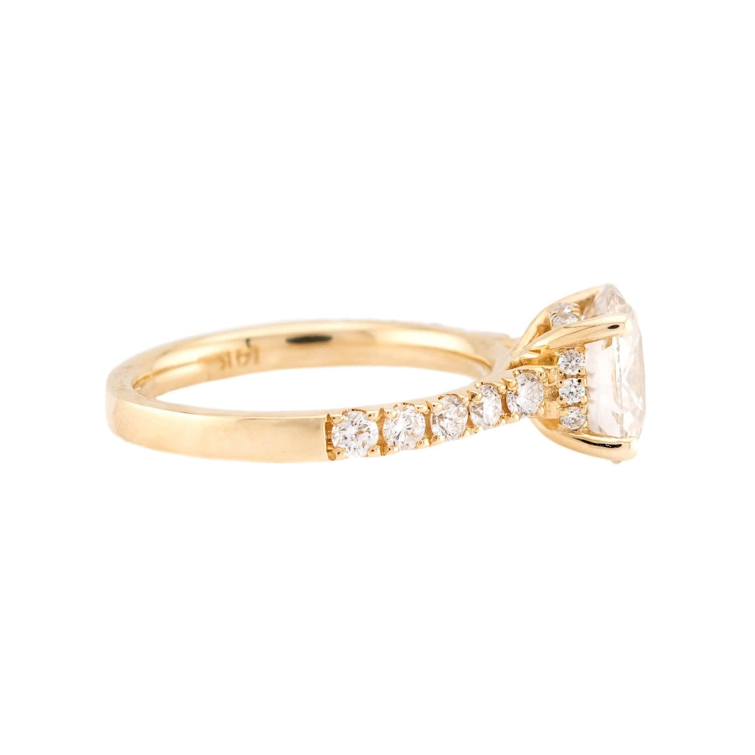 Estate 14k Diamond Engagement Ring 1.86ct