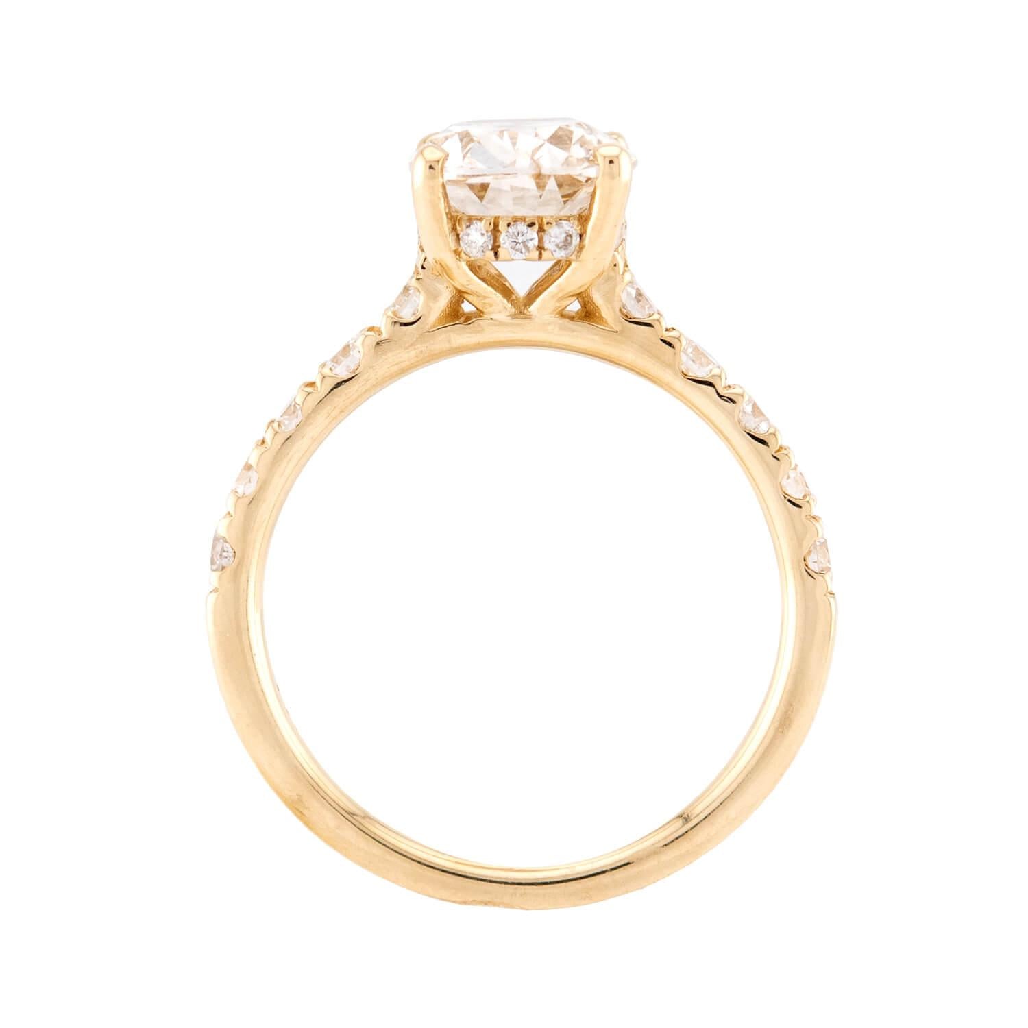 Estate 14k Diamond Engagement Ring 1.86ct