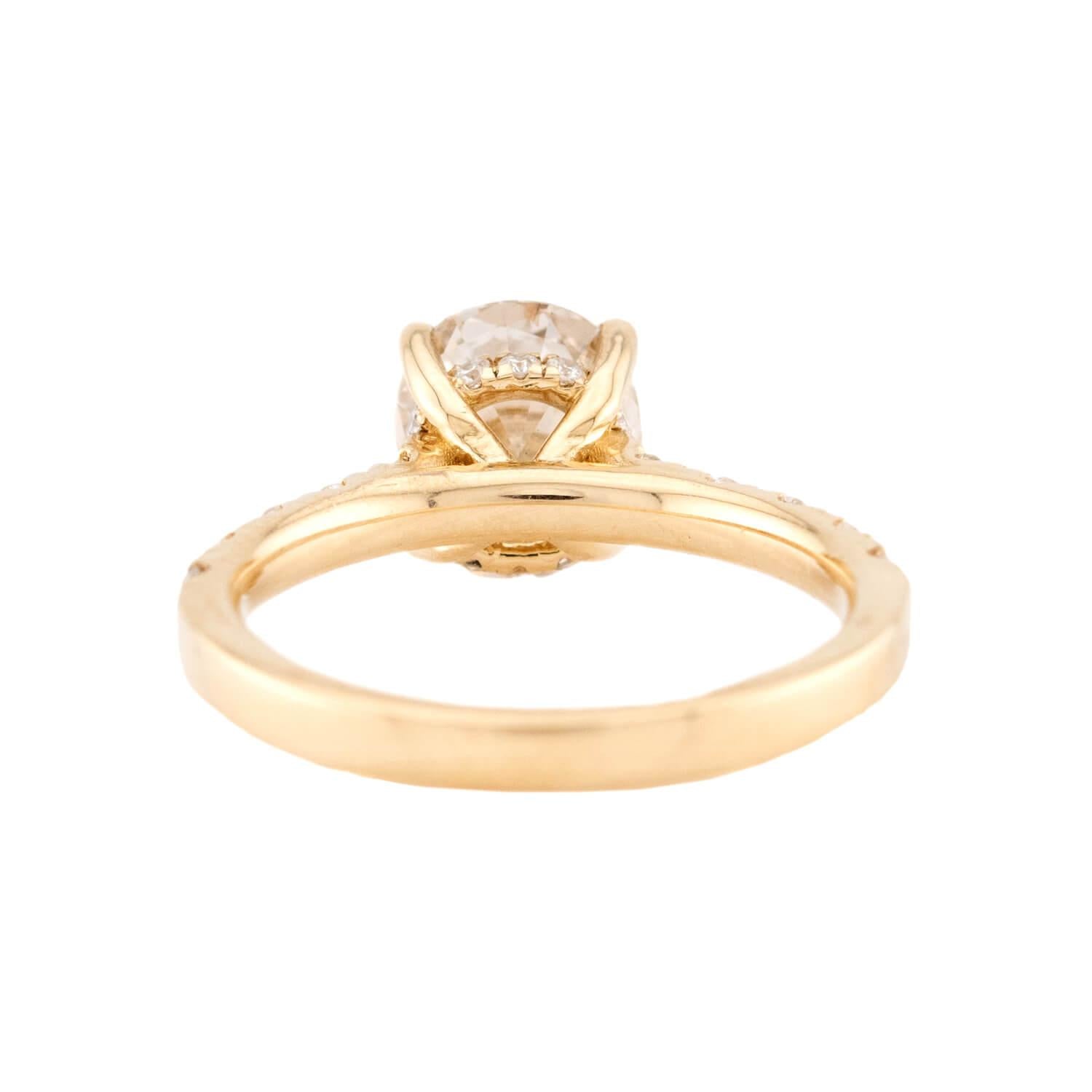 Estate 14k Diamond Engagement Ring 1.86ct