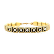 Victorian 18K Diamond Button Stretch Bracelet