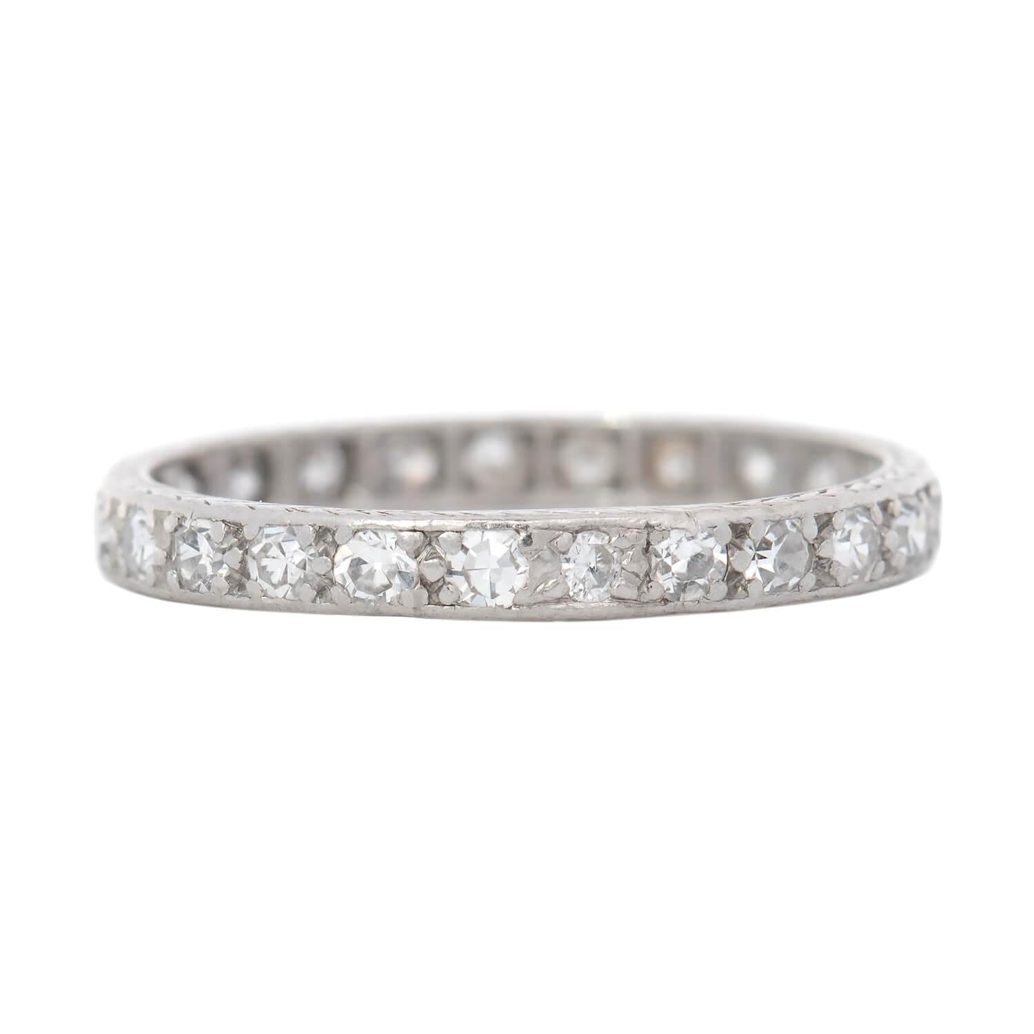 Edwardian Platinum Diamond Eternity Band