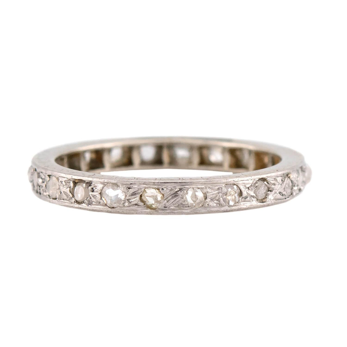 Art Deco Platinum Diamond Eternity Band