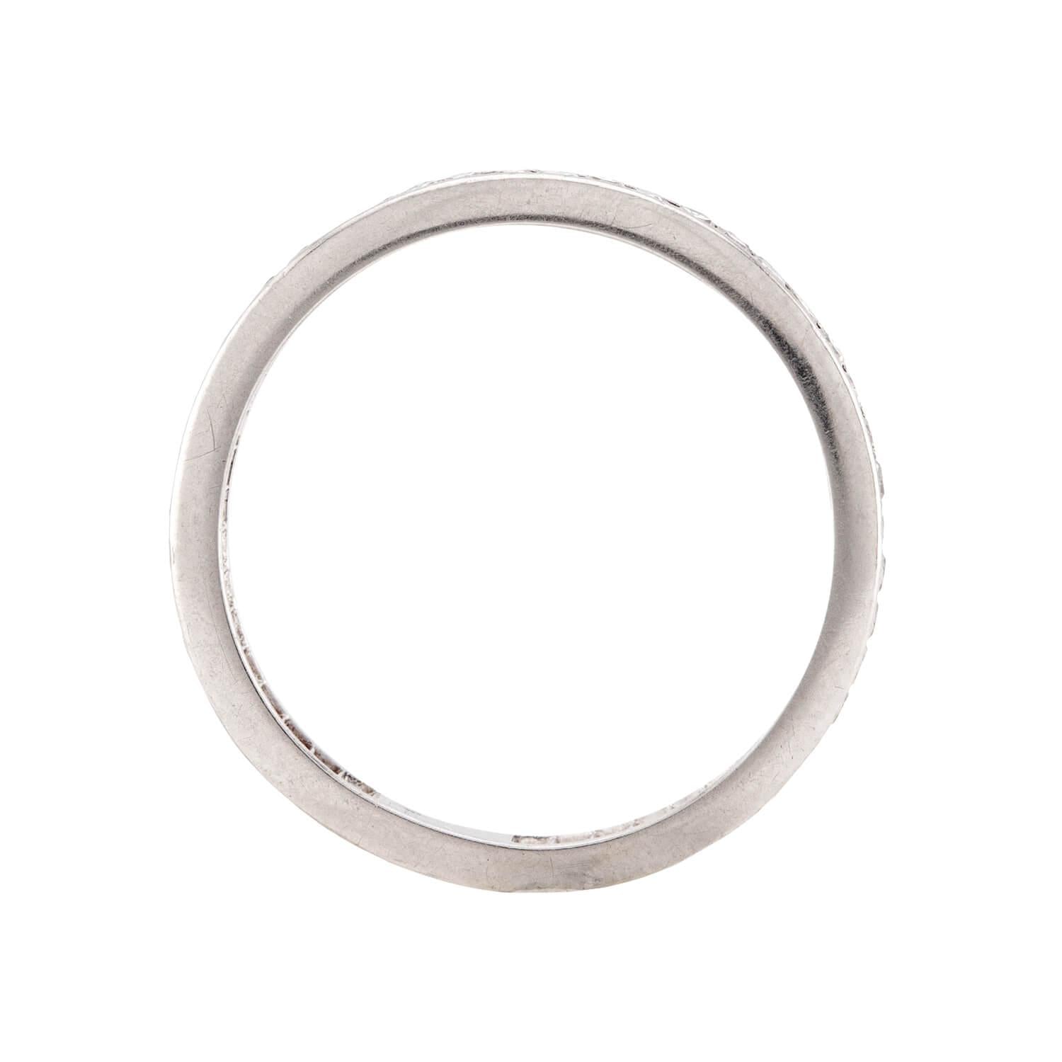 Art Deco Platinum Diamond Eternity Band