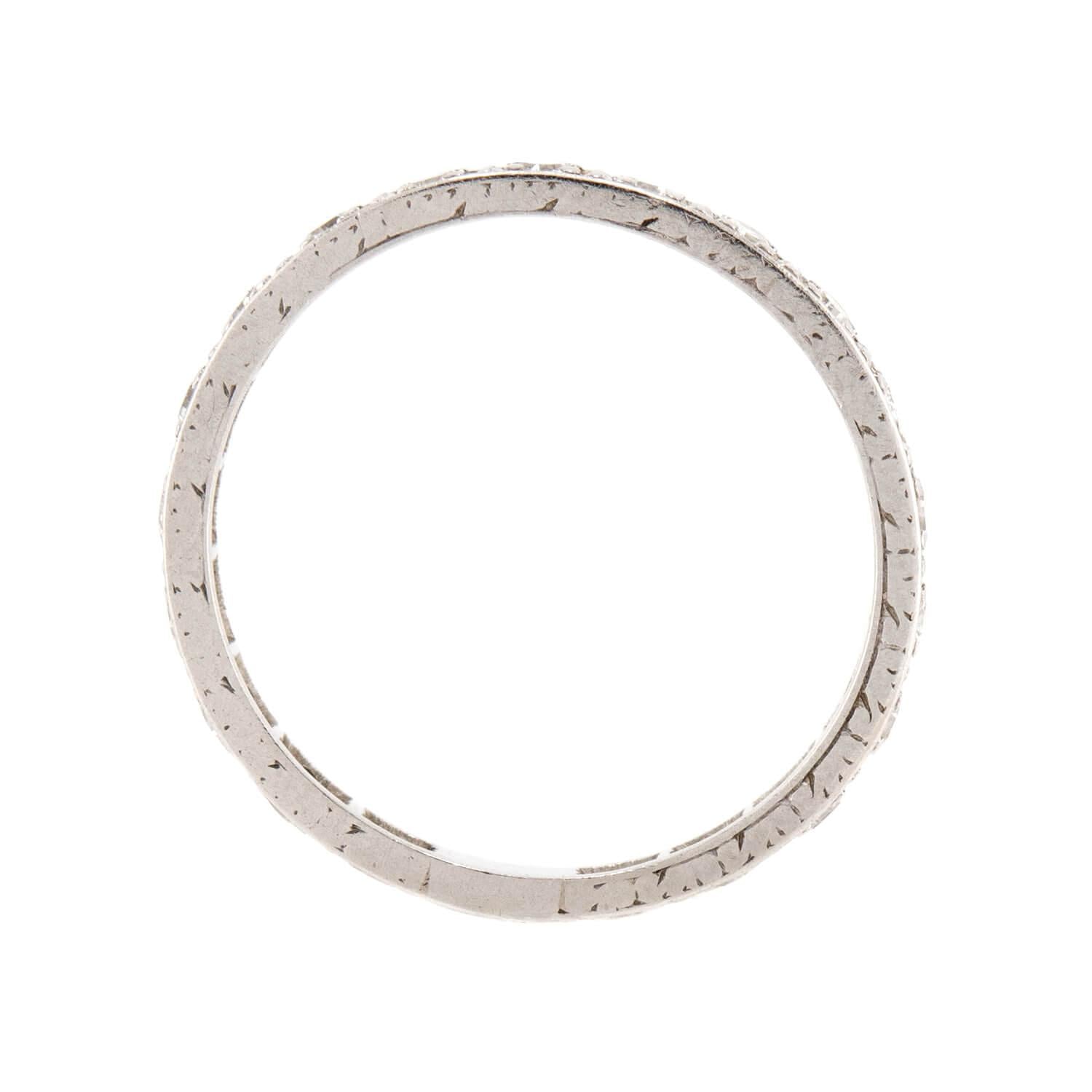 Art Deco Platinum Diamond Eternity Band