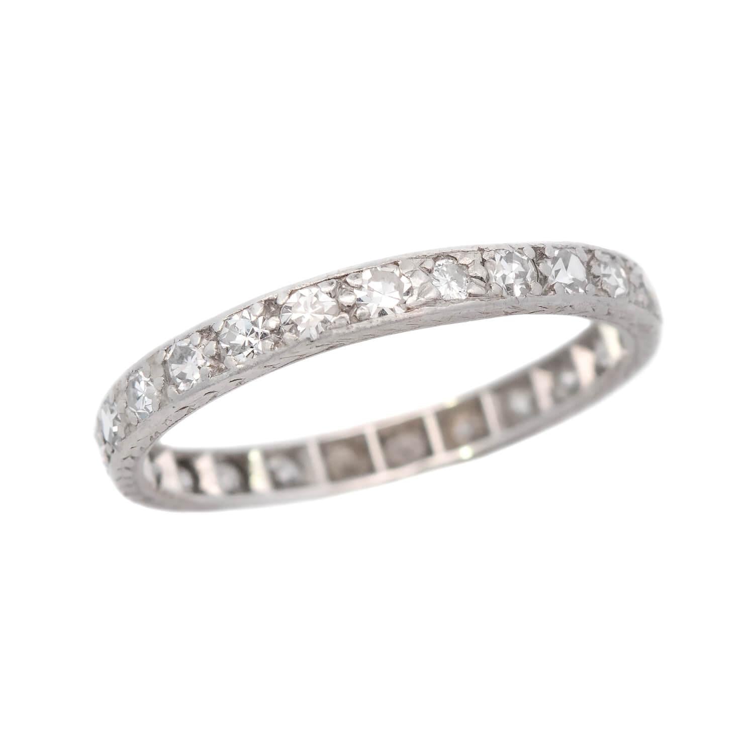 Edwardian Platinum Diamond Eternity Band