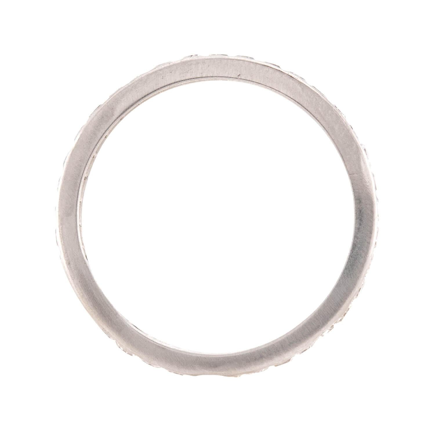 Art Deco Platinum Diamond Eternity Band