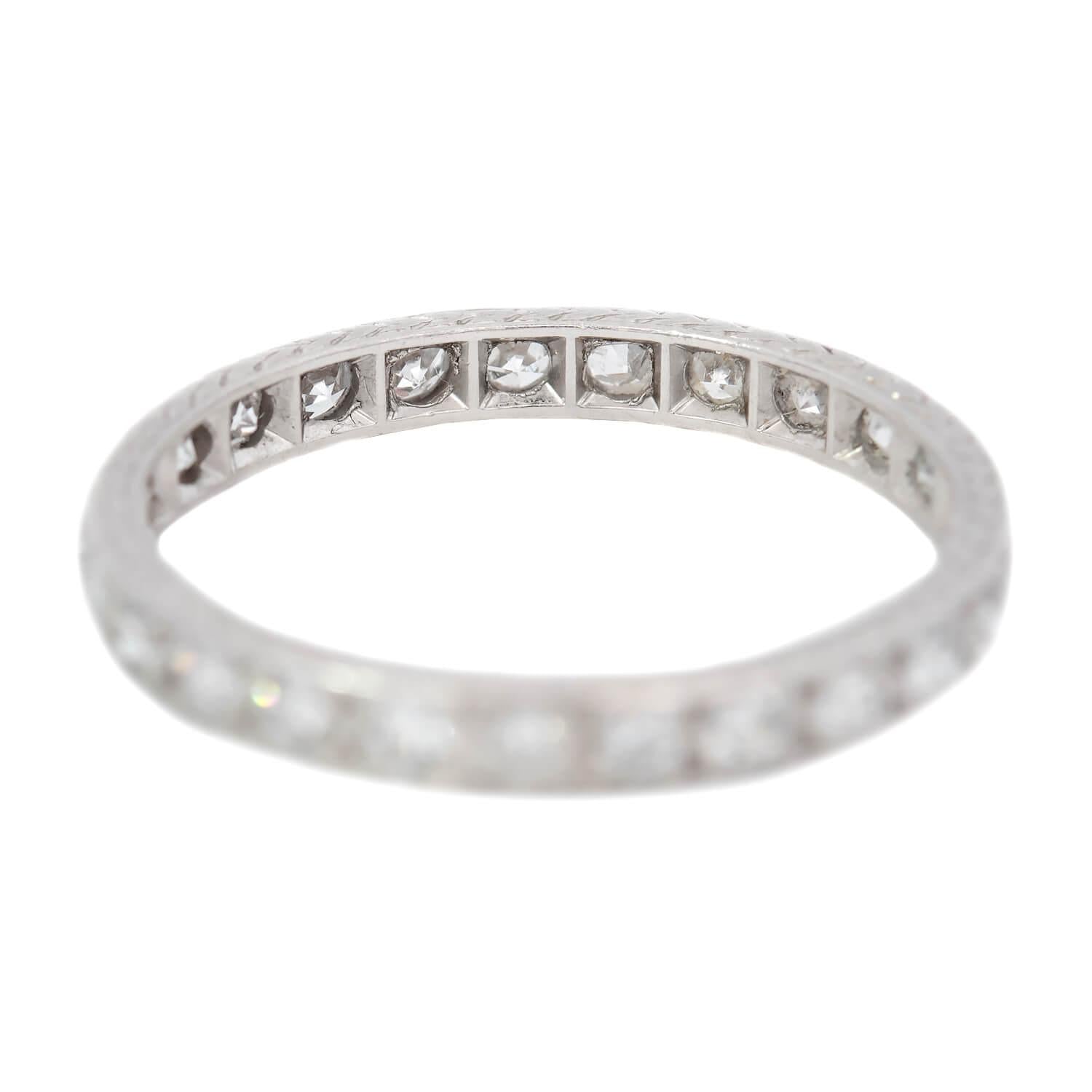 Edwardian Platinum Diamond Eternity Band