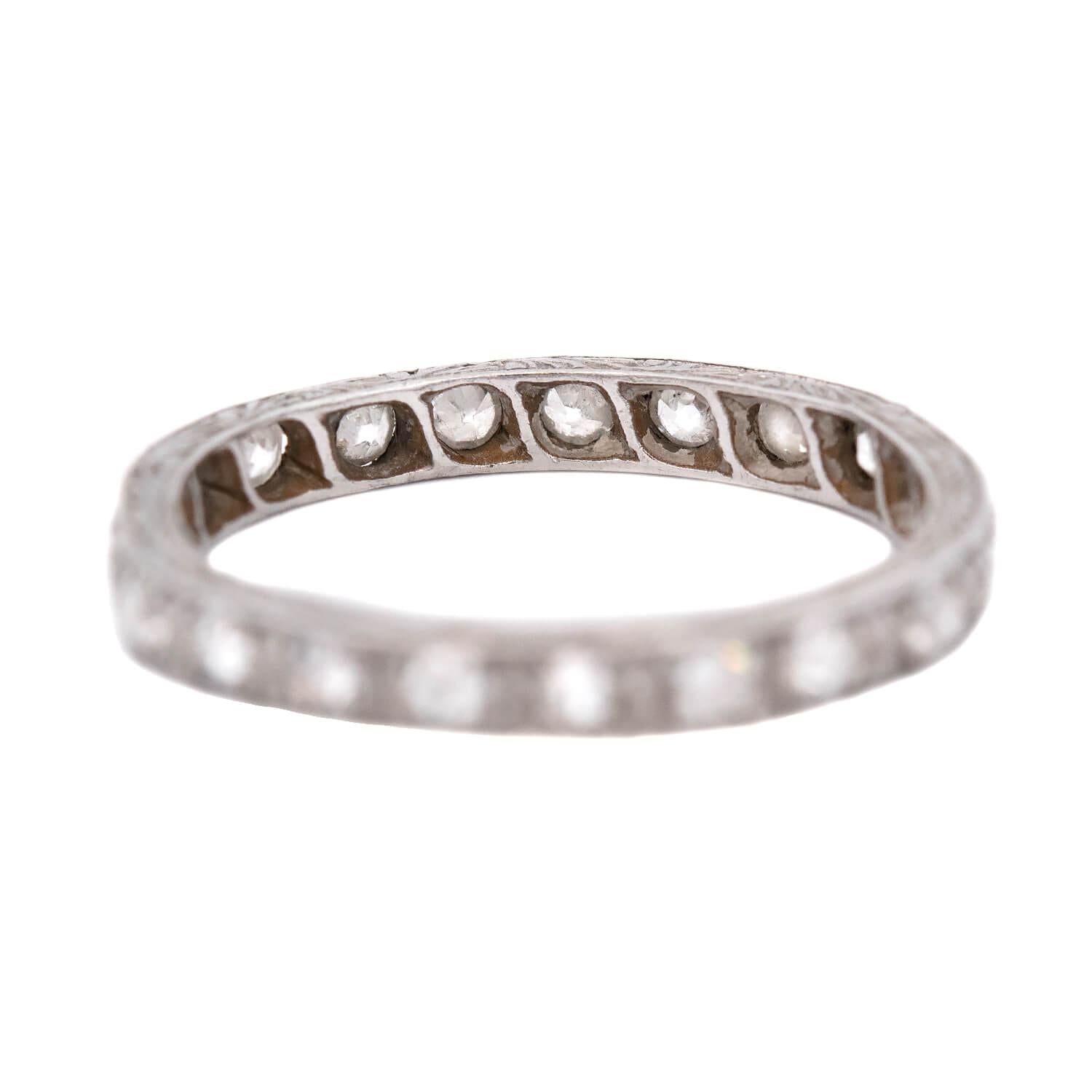 Edwardian Platinum Diamond Eternity Band