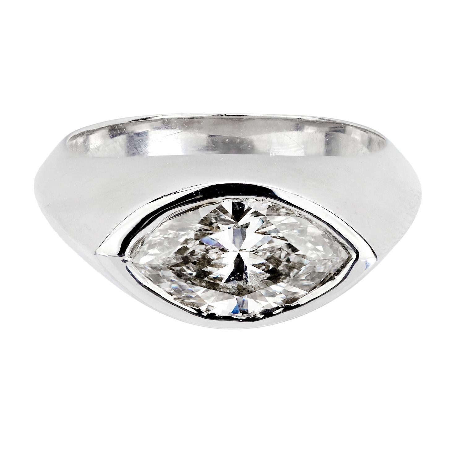 Estate 18k GIA Diamond Engagement Ring 2.01ct