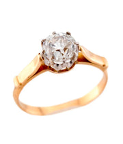 Edwardian 18k/Platinum Diamond Engagement Ring 1.03ct