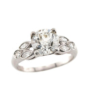 Art Deco Platinum Diamond Engagement Ring 1.73ct