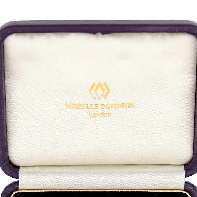 MORELLE DAVIDSON Estate 14k/Platinum Moonstone Skull-Motif 10-Piece Cufflink Set