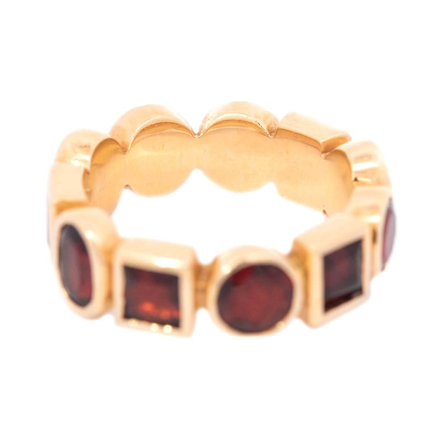 Estate 14k Garnet Multi-Stone Ring