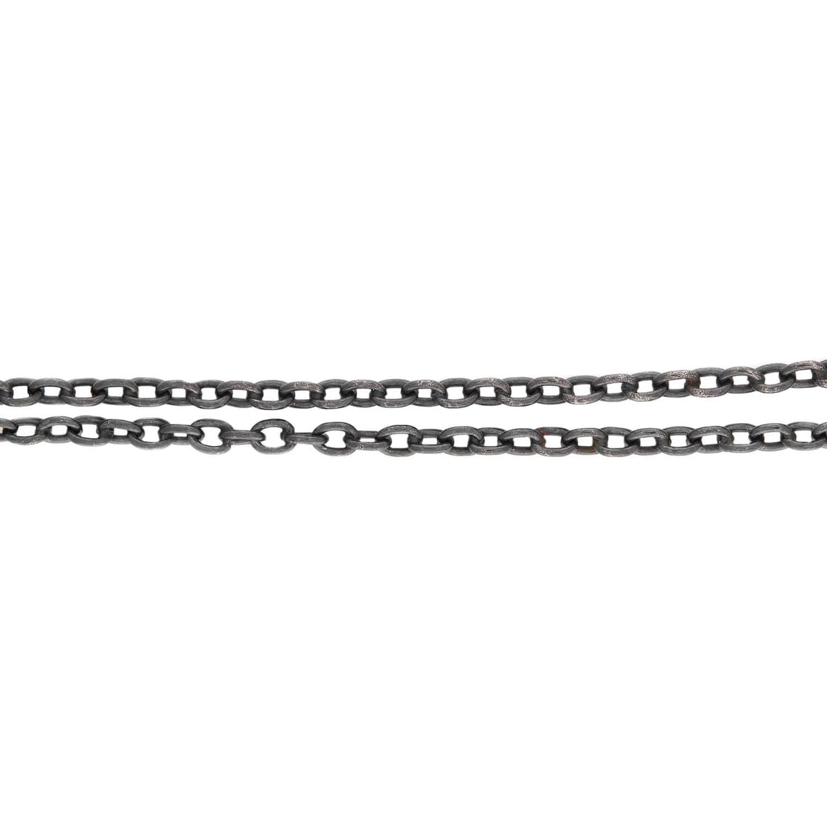 Victorian Gunmetal Chain 49"