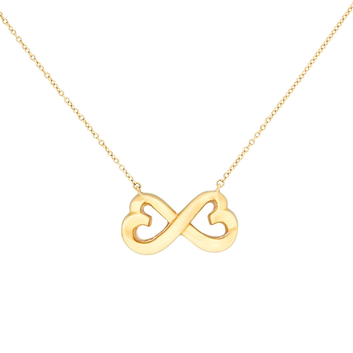 PALOMA PICASSO FOR TIFFANY & CO. Estate 18k Interlocking Hearts Necklace