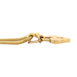 Vintage 18k BOUCHERON Heart Lock Pin/Pendant w/18k Snake Chain