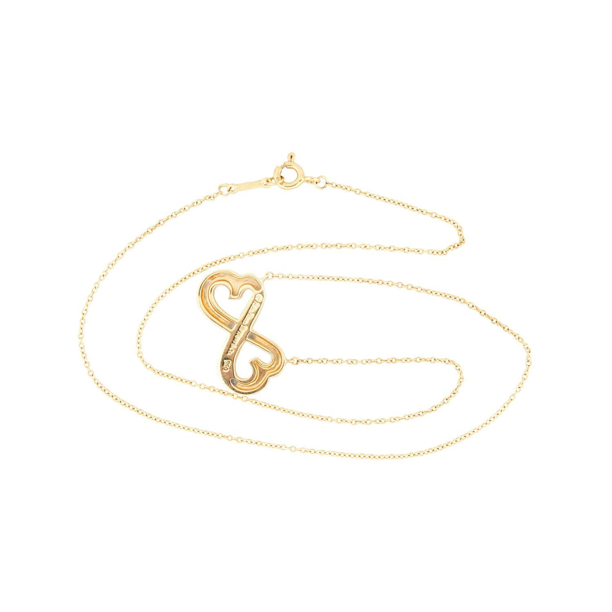 PALOMA PICASSO FOR TIFFANY & CO. Estate 18k Interlocking Hearts Necklace