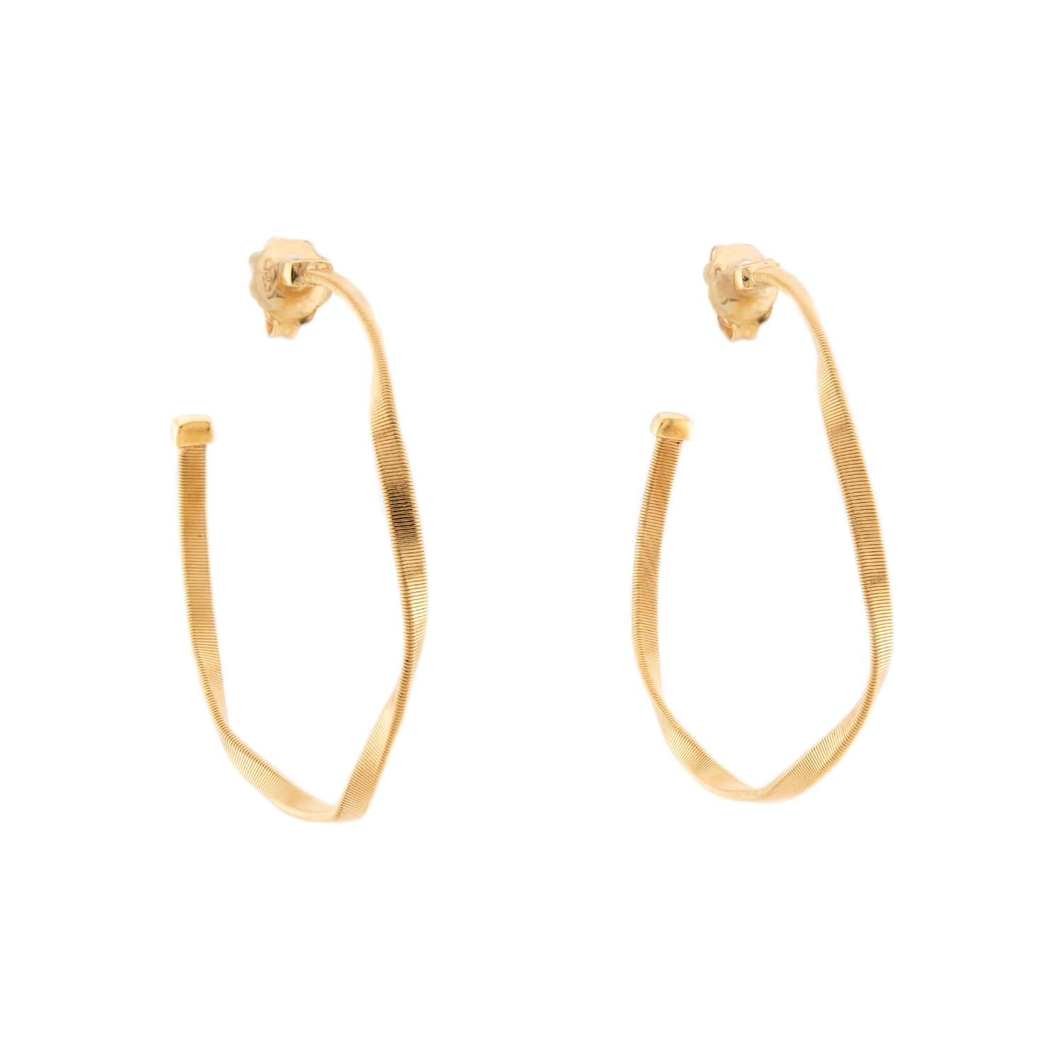 MARCO BICEGO Estate 18k Italian Marrakech Hoop Earrings