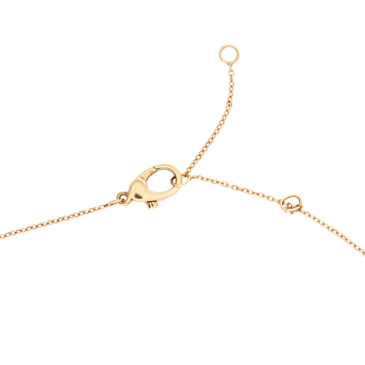 Estate 14k Diamond Horn Pendant Necklace