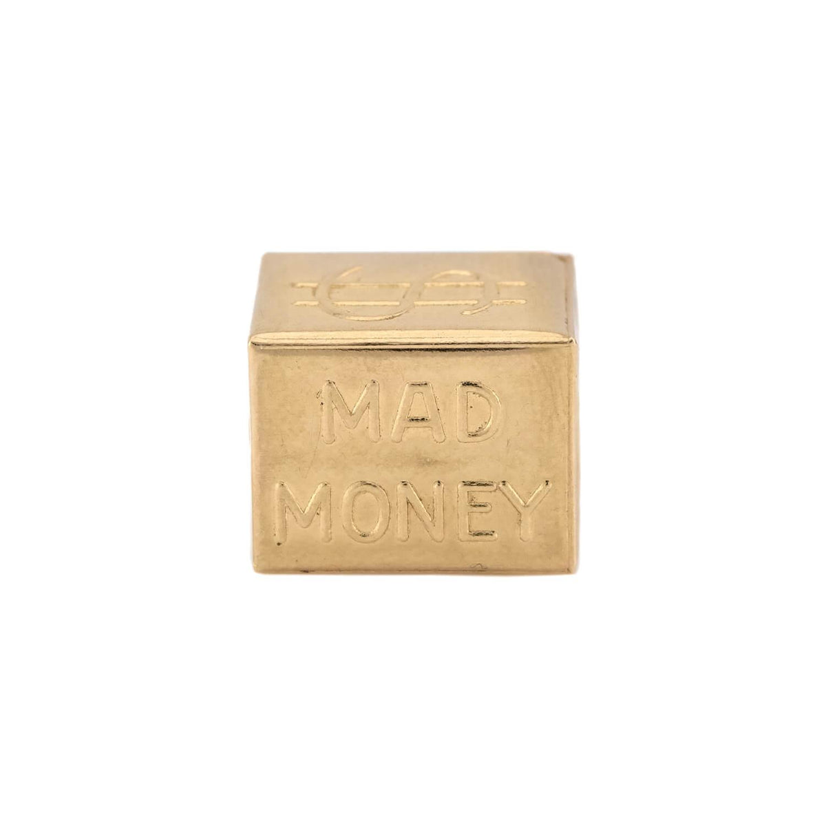 Art Deco 14k "In Case of Emergency Break Glass" Dollar Pendant/Charm
