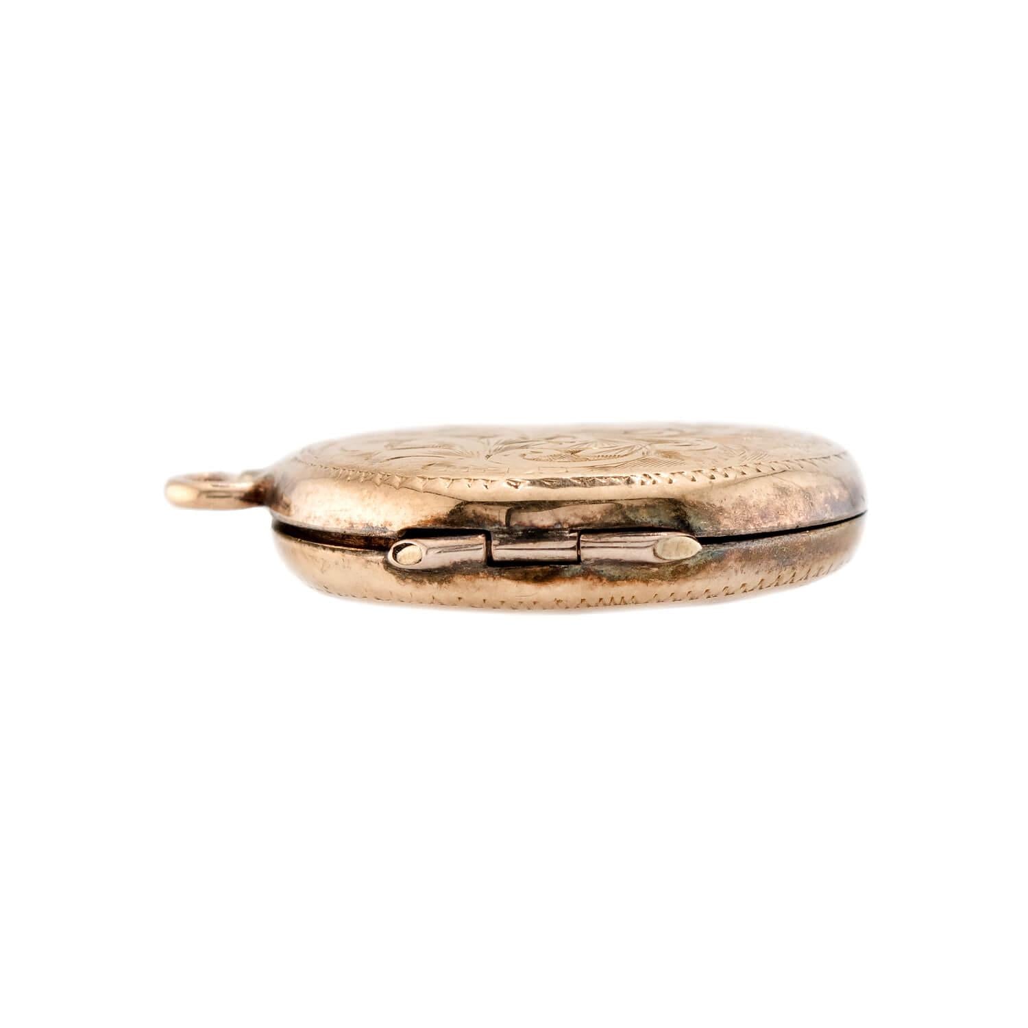 Victorian Gold-Filled Locket Pendant