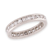 Art Deco Platinum Diamond Eternity Band