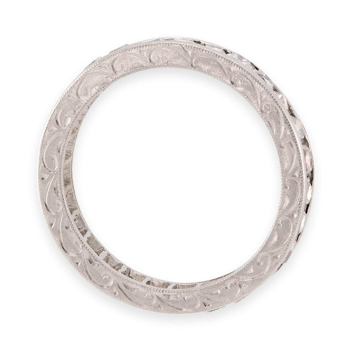 Art Deco Platinum Diamond Eternity Band