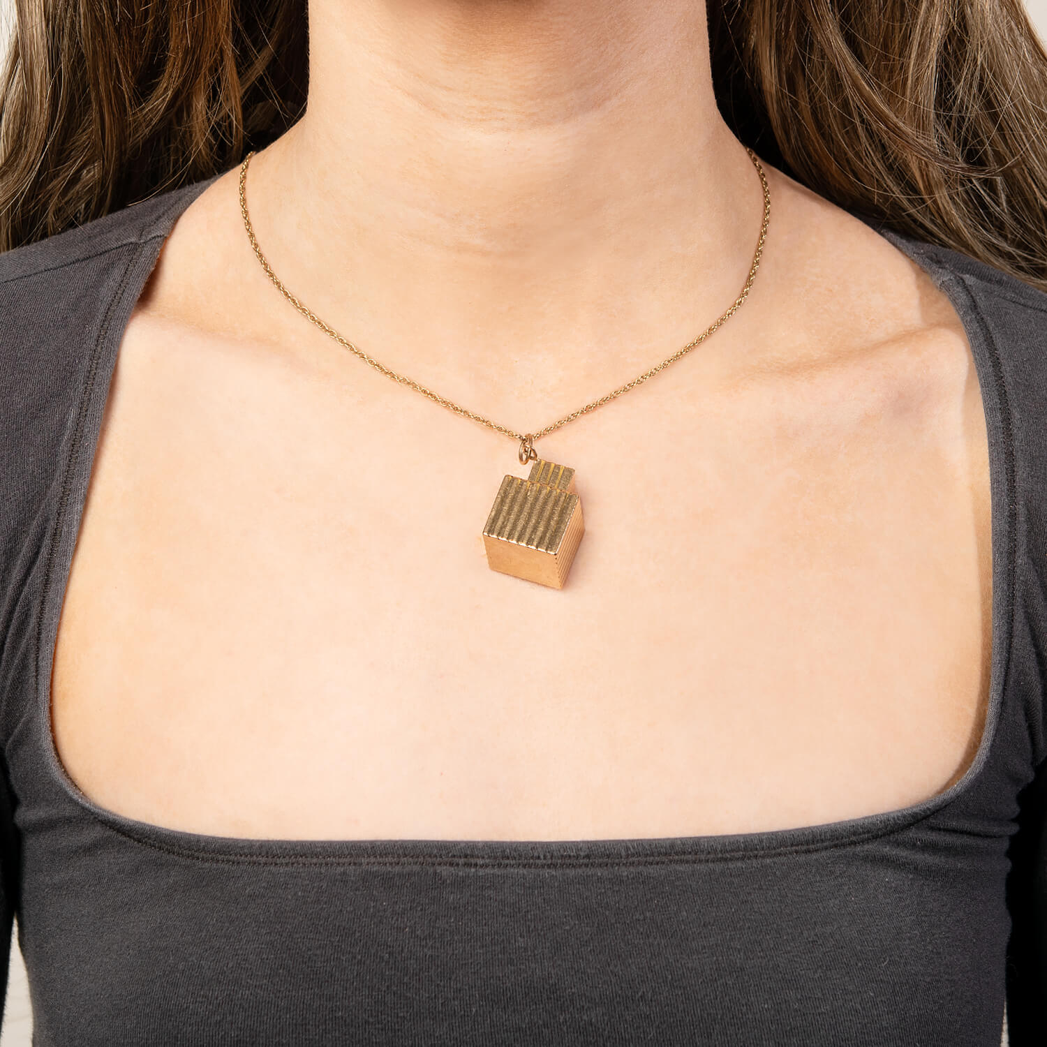 TIFFANY & CO. Retro 14k Perfume Bottle Pendant