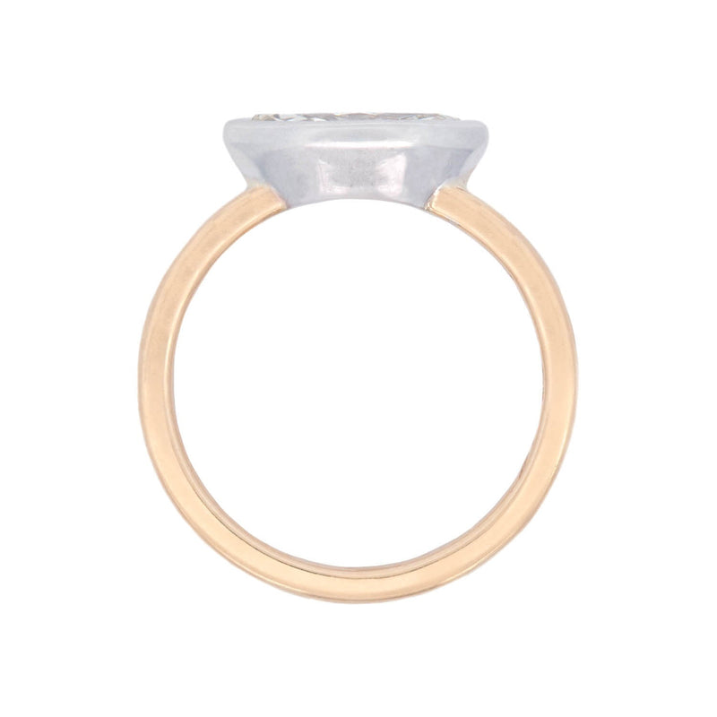 Estate 14K/Platinum Marquise Diamond Engagement Ring 1.01ct