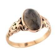 Victorian 14k Moss Agate Ring