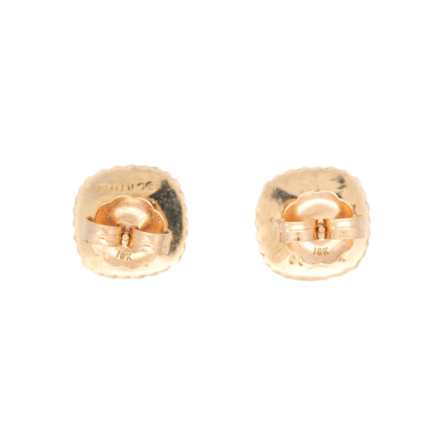 DAVID YURMAN Estate 18k Onyx Stud Earrings