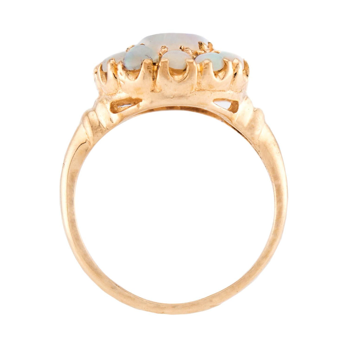 Victorian 14k Opal Halo Ring