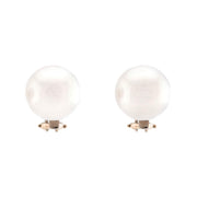 Estate 18k Pearl Earrings 13mm