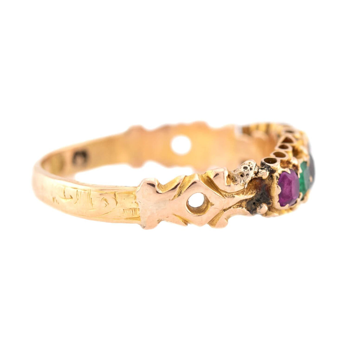 Victorian English 15k "REGARD" Ring