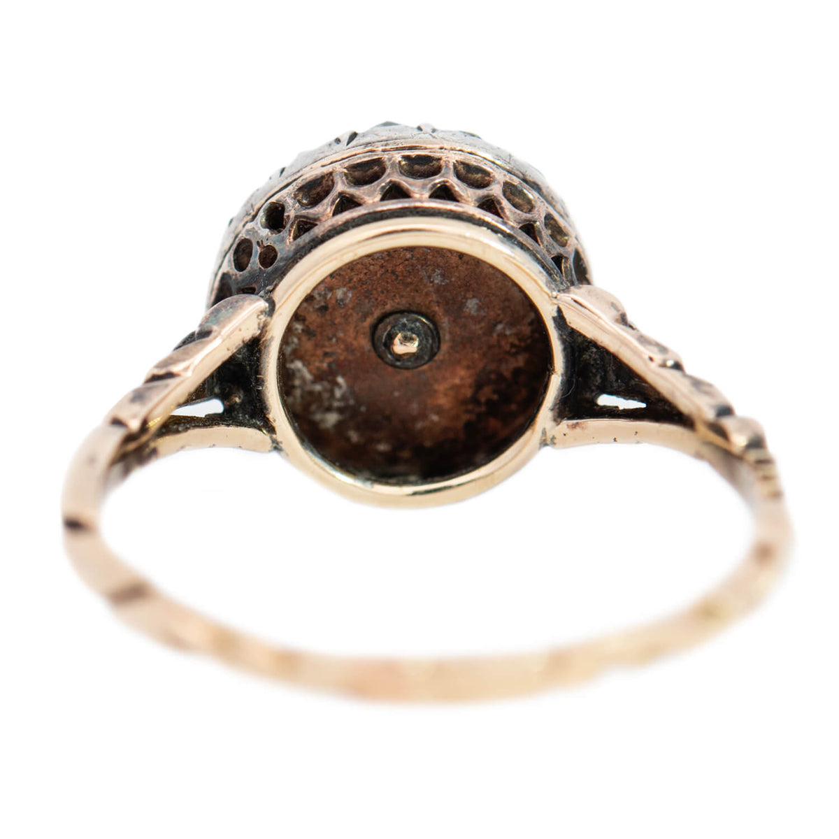 Victorian 14k Diamond Halo Engagement Ring 2.35ct