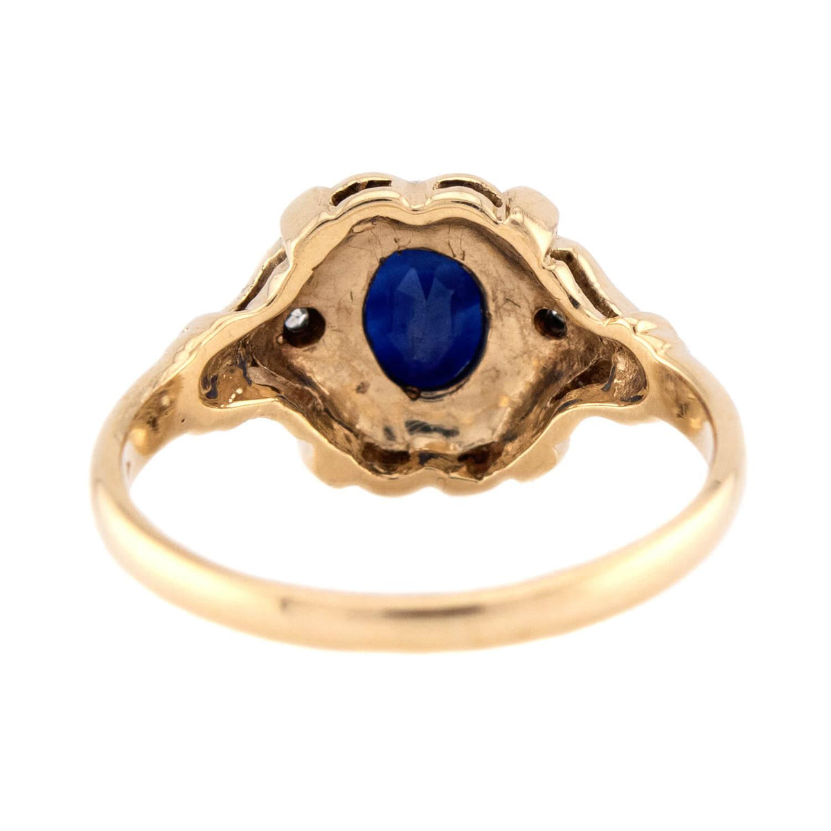 Vintage 14k Sapphire & Diamond Ring