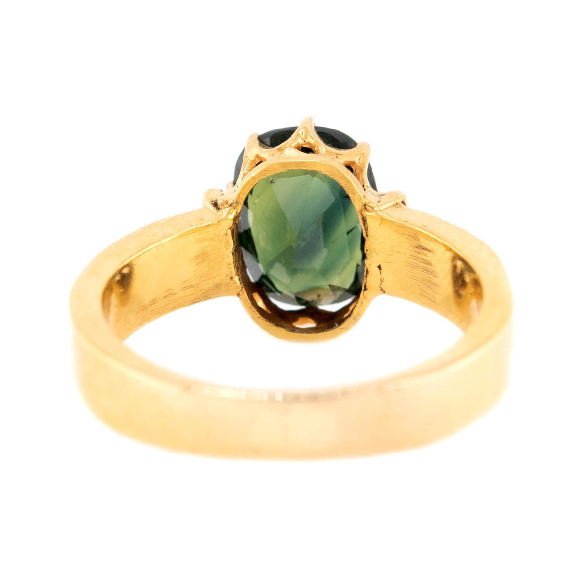 BAUM & OPPENHEIM Victorian 14k Sapphire & Enamel Ring