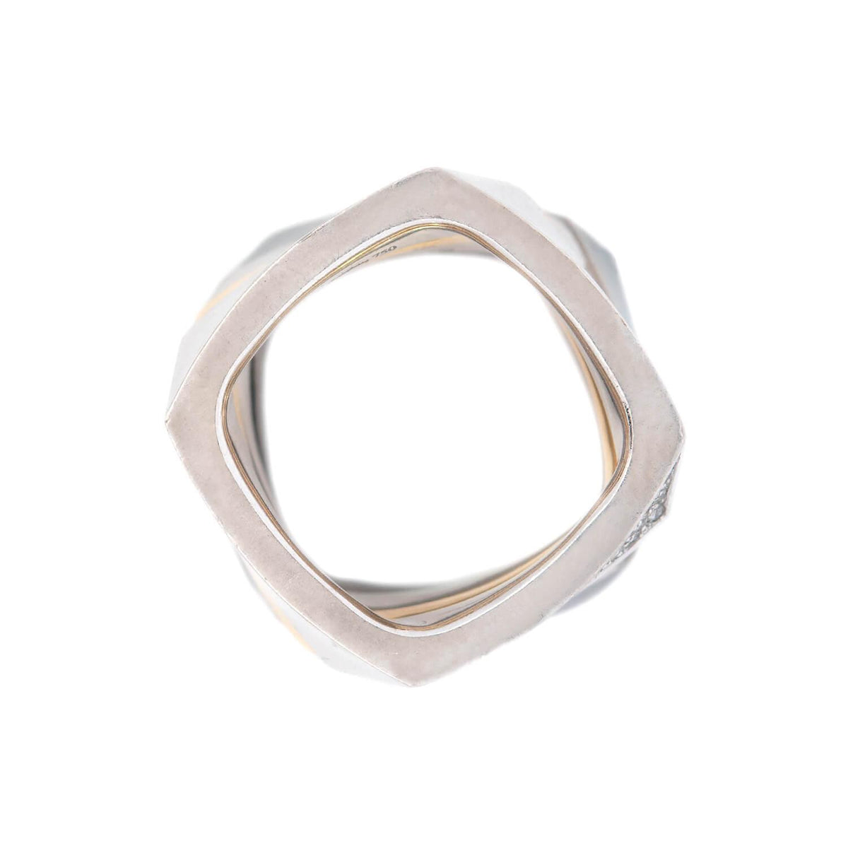 TIFFANY & CO. FRANK GEHRY Estate Torque Square Ring Set